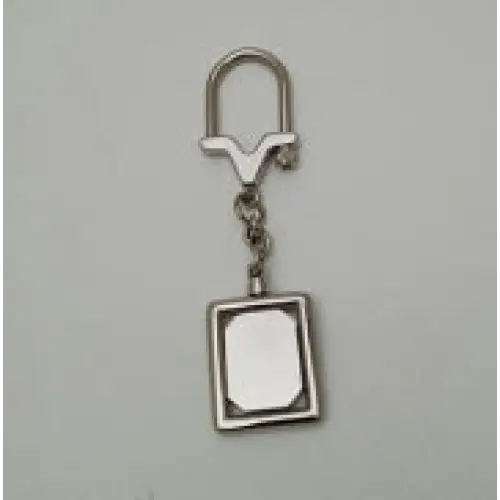 Square Mirror Keychain - simple